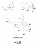 Blower Housing Diagram and Parts List for 086432-0143-B1  Briggs and Stratton Engine